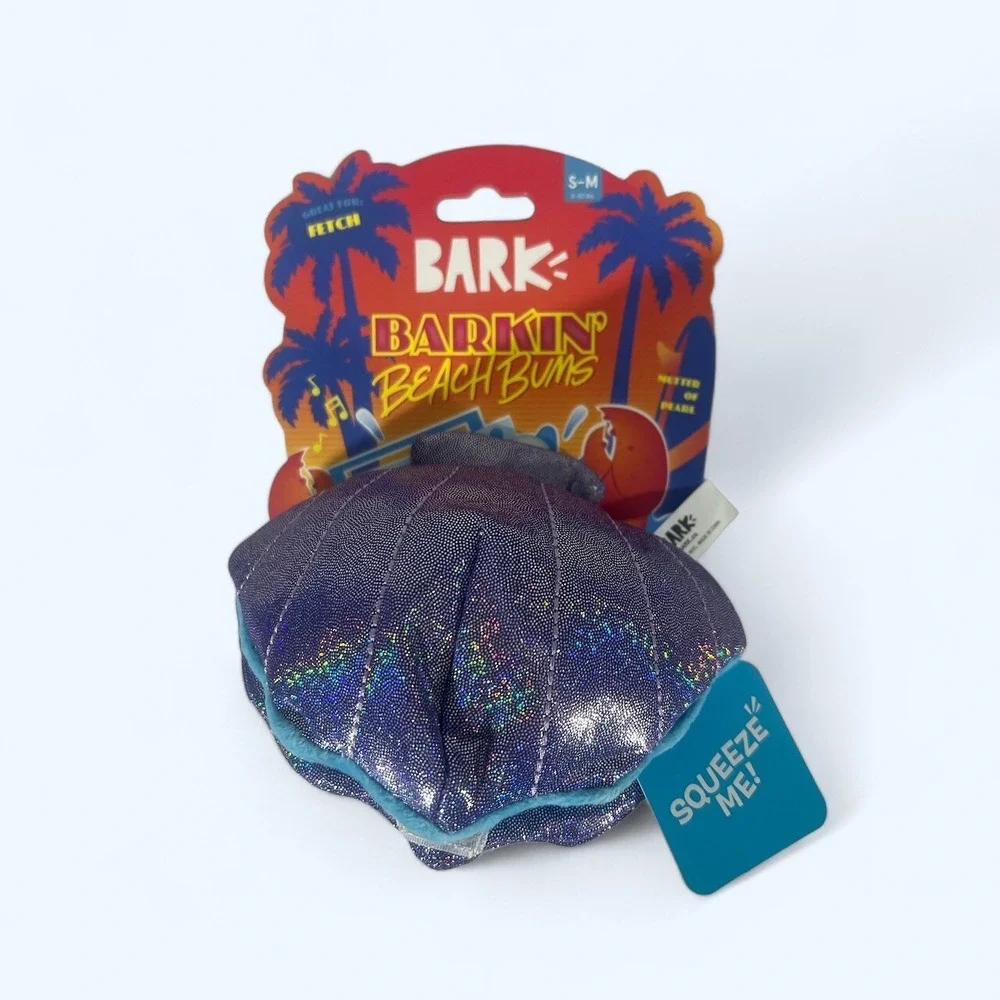 Bark Barkin Beach BumsFeeders Dog Toy Pearl Clinker & Squeaker S-M